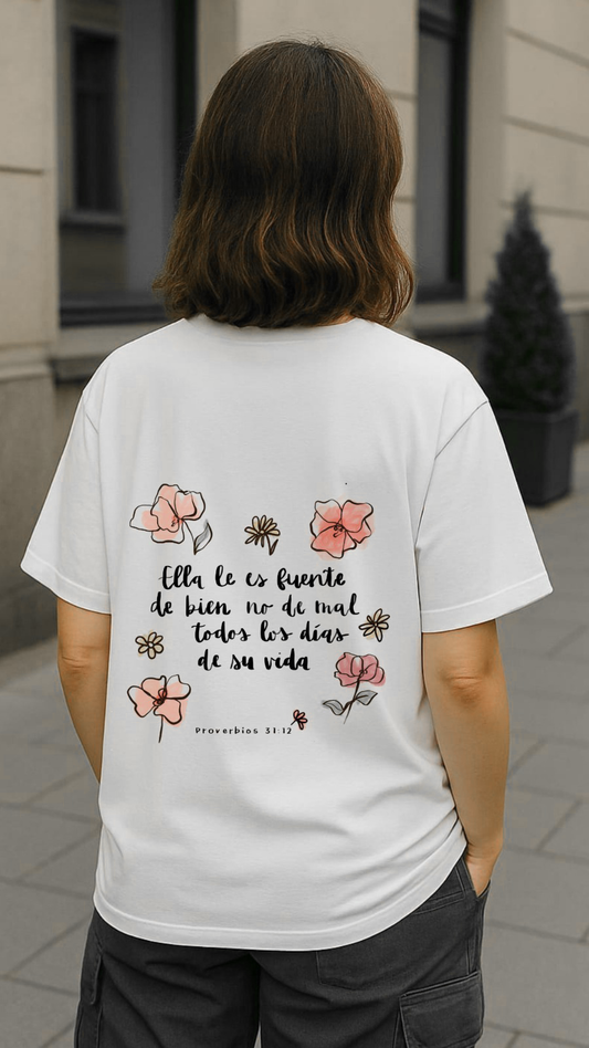 Camiseta "Ella es fuente"